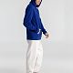Толстовка с капюшоном унисекс Hoodie, ярко-синяя с нанесением логотипа
