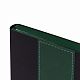 Ежедневник Bookmark, недатированный, черный с зеленым с нанесением логотипа