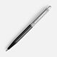 Ручка шариковая Senator Point Metal, ver.2, черная с нанесением логотипа