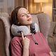 Дорожная подушка-массажер inRelax, ver.2, серая с нанесением логотипа