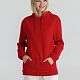 Толстовка с капюшоном унисекс Hoodie, красная с нанесением логотипа