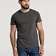 Футболка унисекс Firm Wear, черный меланж с нанесением логотипа