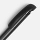 Ручка шариковая Clear Solid, черная с нанесением логотипа
