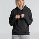 Толстовка с капюшоном унисекс Hoodie, серый меланж (антрацит) с нанесением логотипа