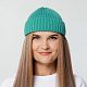 Шапка Hipsta, бирюзовая (тиффани) с нанесением логотипа