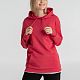 Толстовка с капюшоном унисекс Hoodie, красный меланж с нанесением логотипа