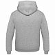 Толстовка Hooded, серый меланж с нанесением логотипа