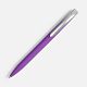 Ручка шариковая Pin Soft Touch, фиолетовая с нанесением логотипа