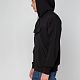 Худи унисекс с карманом на груди Chest Pocket, черное с нанесением логотипа