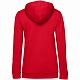 Толстовка с капюшоном женская Hoodie, красная с нанесением логотипа