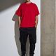 Футболка Oversize Premium, красная с нанесением логотипа