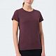 Футболка женская Regent Fit Women, бордовый меланж с нанесением логотипа