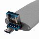 Флешка Pebble Universal, USB 3.0, серая, 64 Гб с нанесением логотипа