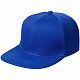 Бейсболка Snapback с прямым козырьком, ярко-синяя с нанесением логотипа