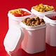 Ланчбокс для снеков Lunch Crunch, белый с нанесением логотипа