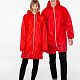 Дождевик Rainman Zip, красный с нанесением логотипа