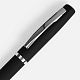 Ручка шариковая Bolt Soft Touch, черная с нанесением логотипа
