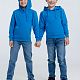 Худи детское Kirenga Kids 2.0, бирюзовое с нанесением логотипа