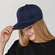 Бейсболка Snapback с прямым козырьком, темно-синяя с нанесением логотипа