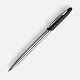 Ручка шариковая Dagger Soft Touch, черная с нанесением логотипа