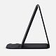 Подставка для смартфона с беспроводной зарядкой Kickstand, серая с нанесением логотипа