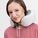 Дорожная подушка-массажер inRelax, ver.2, серая с нанесением логотипа