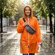 Дождевик Rainman Zip, оранжевый неон с нанесением логотипа