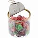 Карамель леденцовая Candy Crush, со вкусом фруктов, с прозрачной крышкой с нанесением логотипа