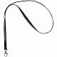 Лента для бейджа Leather Long с нанесением логотипа