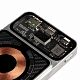 Магнитный беспроводной аккумулятор Cooper Prime 10000 мАч, серебристый с нанесением логотипа