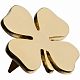 Шильдик «Счастливый клевер», золотистый с нанесением логотипа