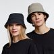 Панама Nylon двусторонняя, черная с хаки с нанесением логотипа
