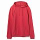 Толстовка с капюшоном унисекс Hoodie, красный меланж с нанесением логотипа