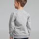 Свитшот детский Toima Kids, серый меланж с нанесением логотипа