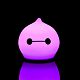 Беспроводной силиконовый светильник Cosmic Drop с нанесением логотипа