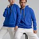 Толстовка с капюшоном Unit Kirenga, ярко-синяя с нанесением логотипа