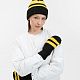 Варежки Winwear, черные с нанесением логотипа