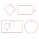 Этикетка бумажная на заказ Paper, M с нанесением логотипа