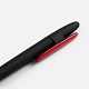 Ручка шариковая Prodir DS5 TRR-P Soft Touch, черная с красным с нанесением логотипа