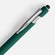 Ручка шариковая Pointer Soft Touch со стилусом, зеленая с нанесением логотипа