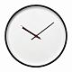 Часы настенные ChronoTop, черные с нанесением логотипа