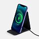 Подставка для смартфона с беспроводной зарядкой Kickstand, серая с нанесением логотипа