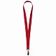 Лента для бейджа Neckband, красная с нанесением логотипа