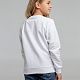 Свитшот детский Toima Kids 2.0, белый с нанесением логотипа