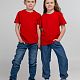 Футболка детская Regent Kids 150, красная с нанесением логотипа