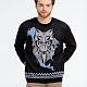 Джемпер Totem Wolf, черный с нанесением логотипа