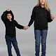 Худи детское Kirenga Kids 2.0, черное с нанесением логотипа