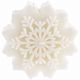Свеча Snowflame 1, белая, 8 см с нанесением логотипа