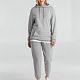 Толстовка с капюшоном унисекс Hoodie, серый меланж с нанесением логотипа