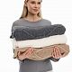 Плед Curve Verve, серый меланж (маренго) с нанесением логотипа